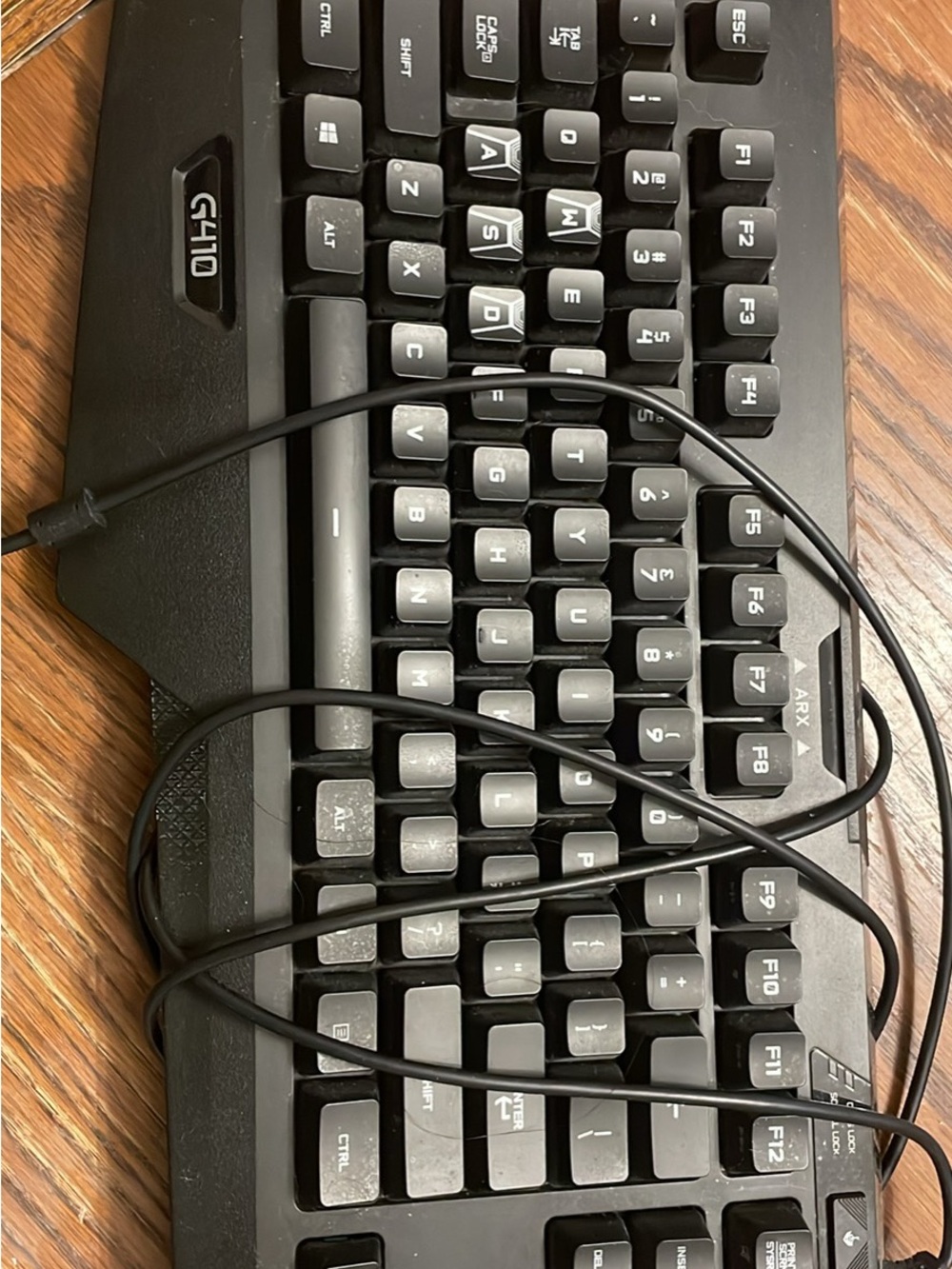 Logitech Black Wired Gaming Keyboard with Numeric Keypad